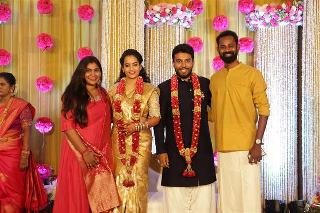 Actress Suja Varunee weds Actor Sivakumar Wedding Reception Stills